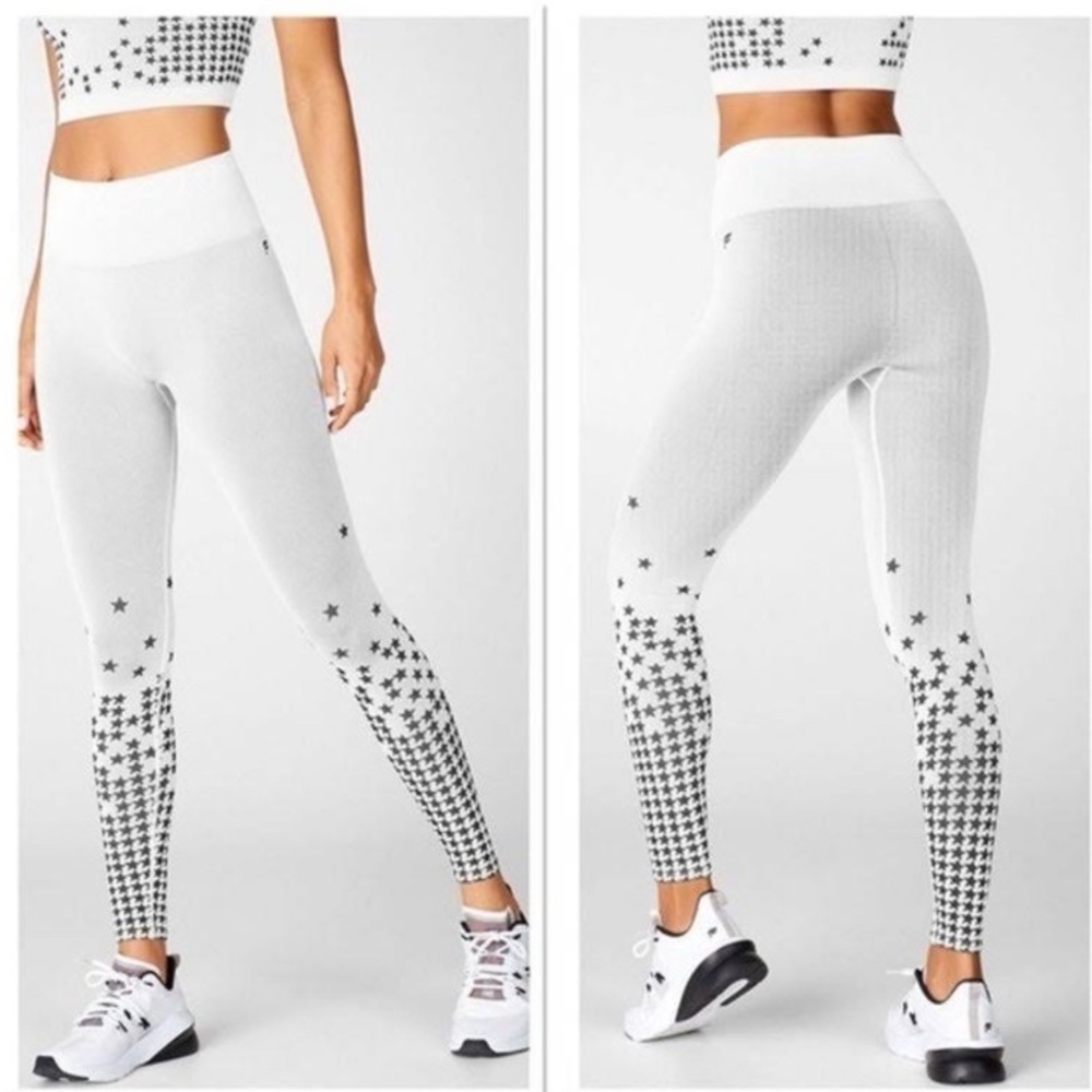 Fabletics High-Waisted Seamless Star Leggings XS